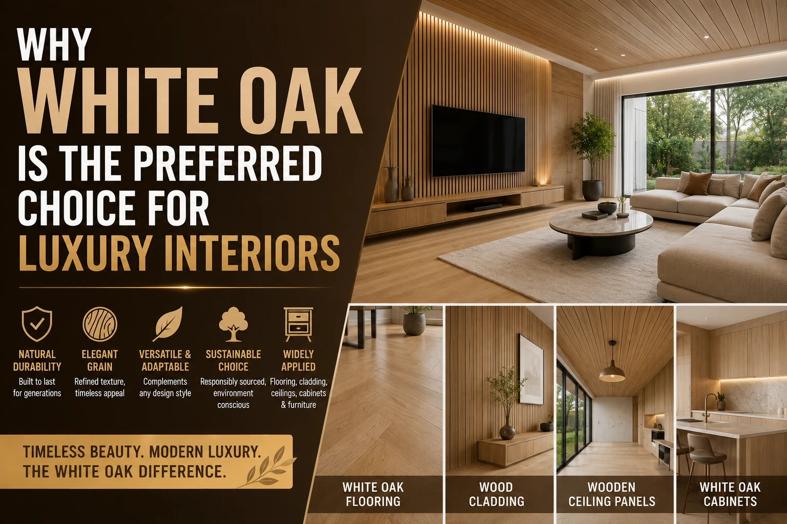 Why White Oak Is The Preferred Choice For Luxury Interiors