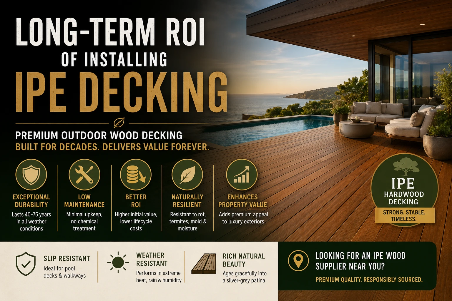 Long-Term ROI Of Installing IPE Decking
